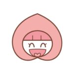 笑顔のモモ丸のイラスト